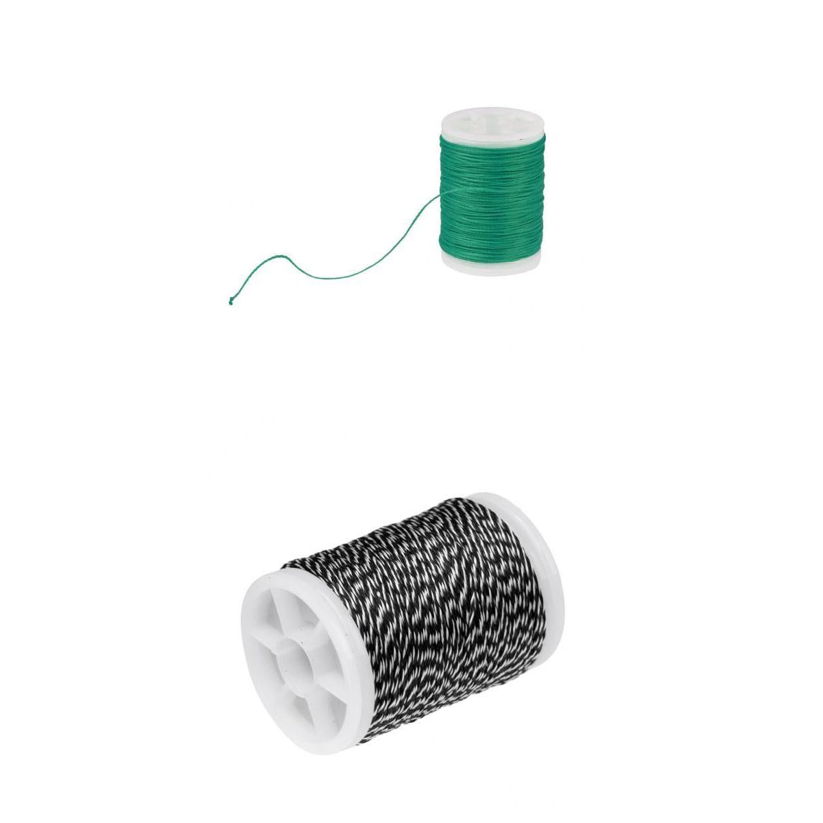110m Fiber Archery Bow String Serving Material Bowstring Protect Green+Black