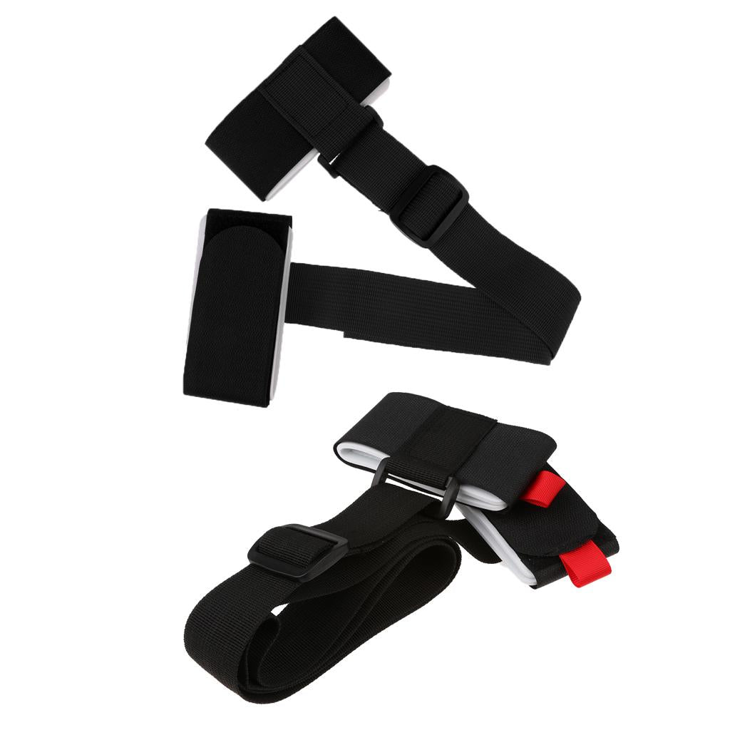 2 Pcs Quality Adjustable Nylon Skis Shoulder Carrier Lash Handle Straps