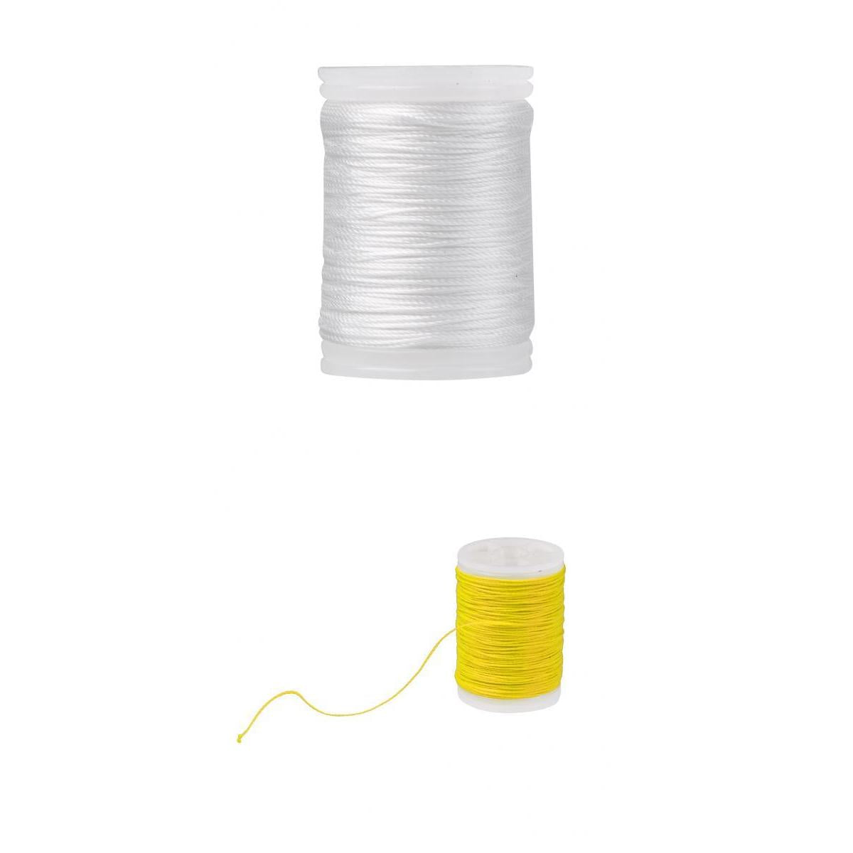 110m Fiber Bow String Serving Material Bowstring Protect Yellow+White