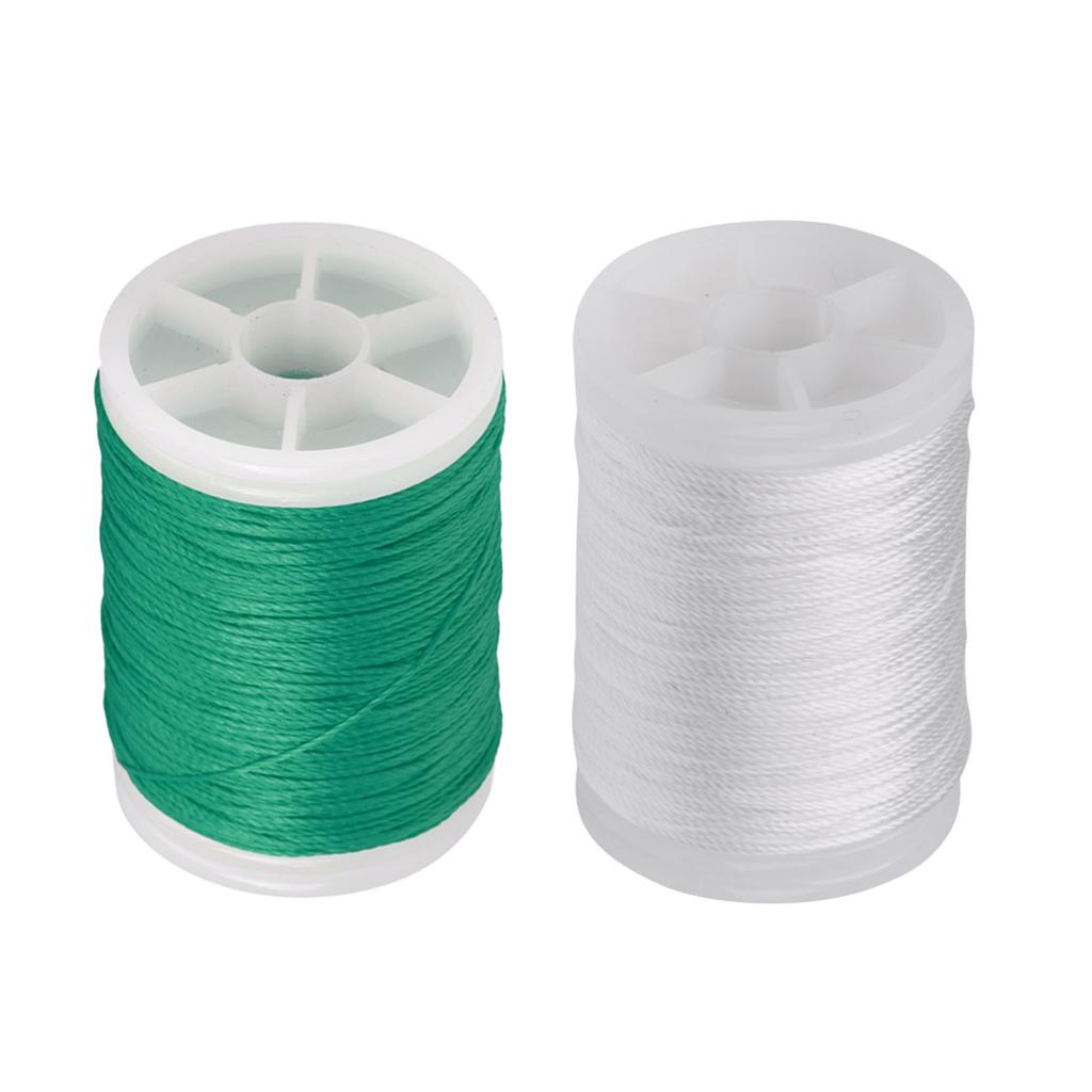 110m Fiber Bow String Serving Material Bowstring Protect Green+White