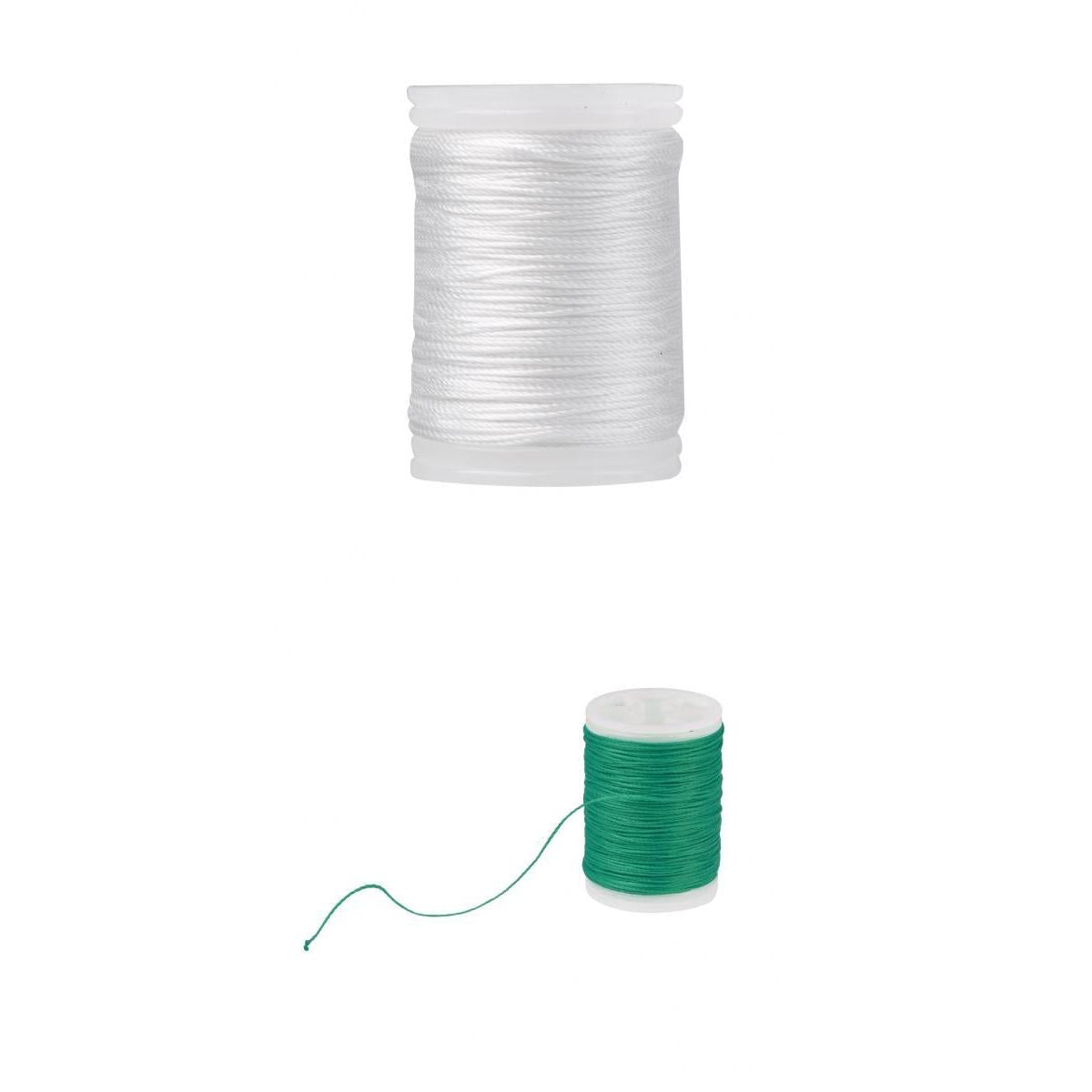 110m Fiber Bow String Serving Material Bowstring Protect Green+White