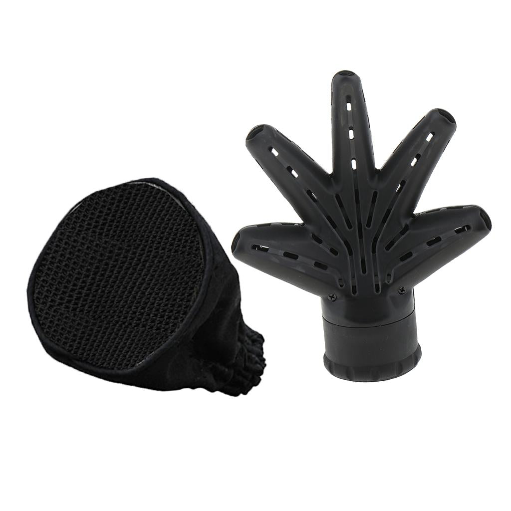 2 Pieces Hair Salon Curly Hair Dryer Diffuser Universal Blower Sock Cover