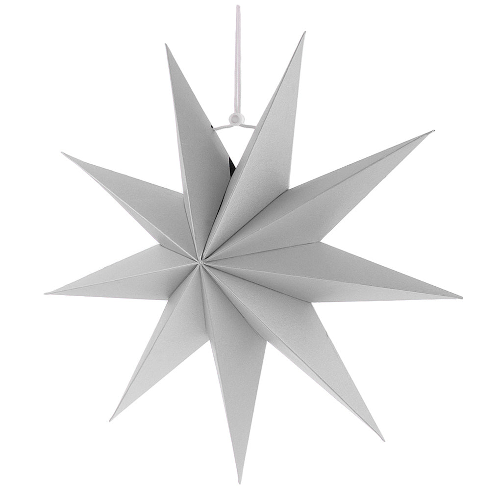 2x Large 3D Paper 9-Point Star Wedding Party Hanging Decor Ceiling Ornaments