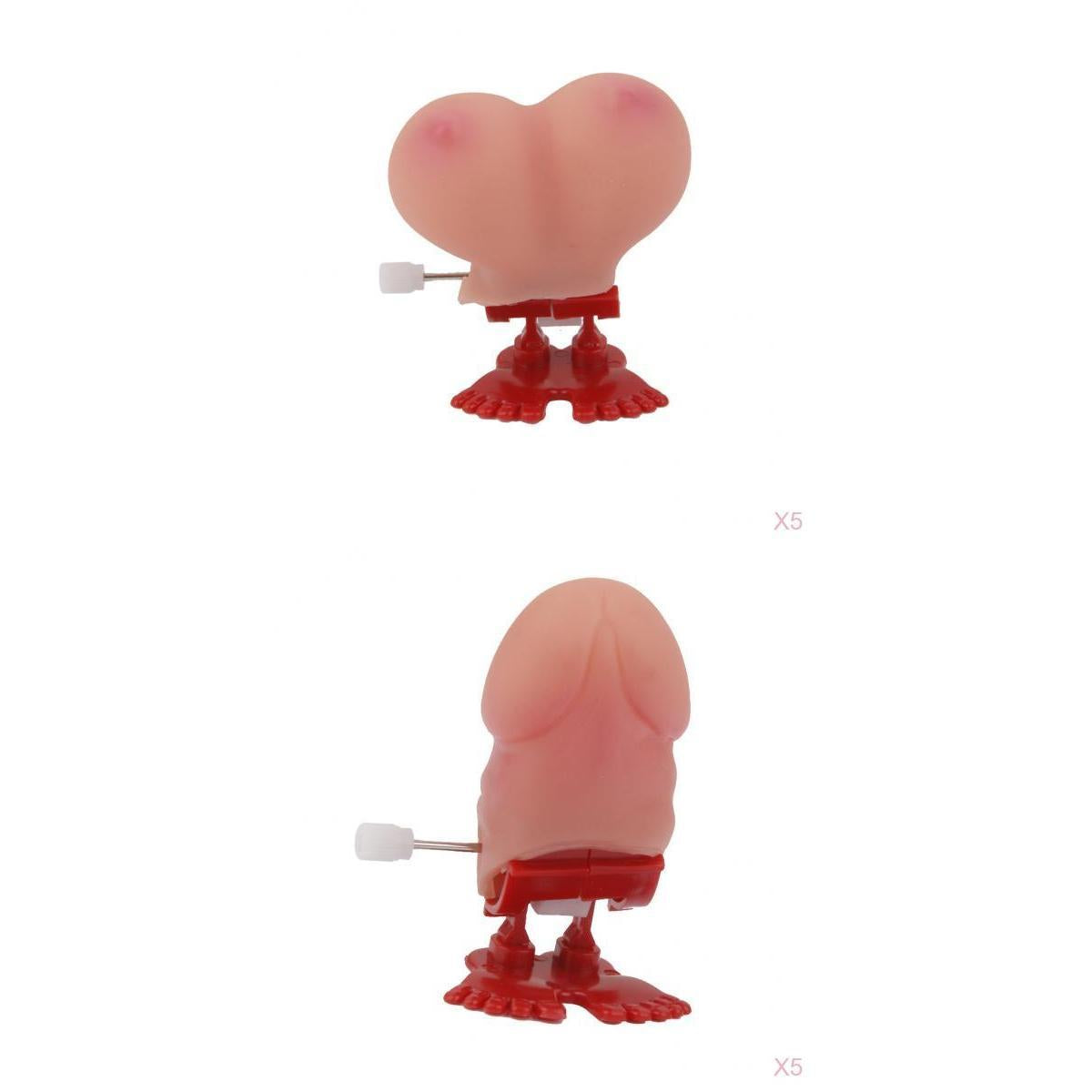 10x Novelty Boob Willy Shaped Wind Up Toy Hen Bachelorette Party Supplies