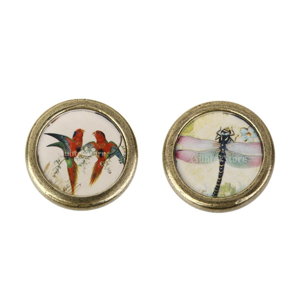 2 Pieces 36mm Rustic Cabinet Door Drawer Handle Cupboard Pull Knobs Hardware