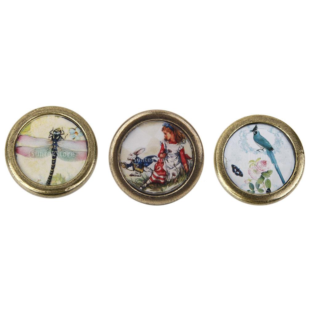 3 Pieces Home Cabinet Door Drawer Handles Bin Pull Knobs Furniture Hardware