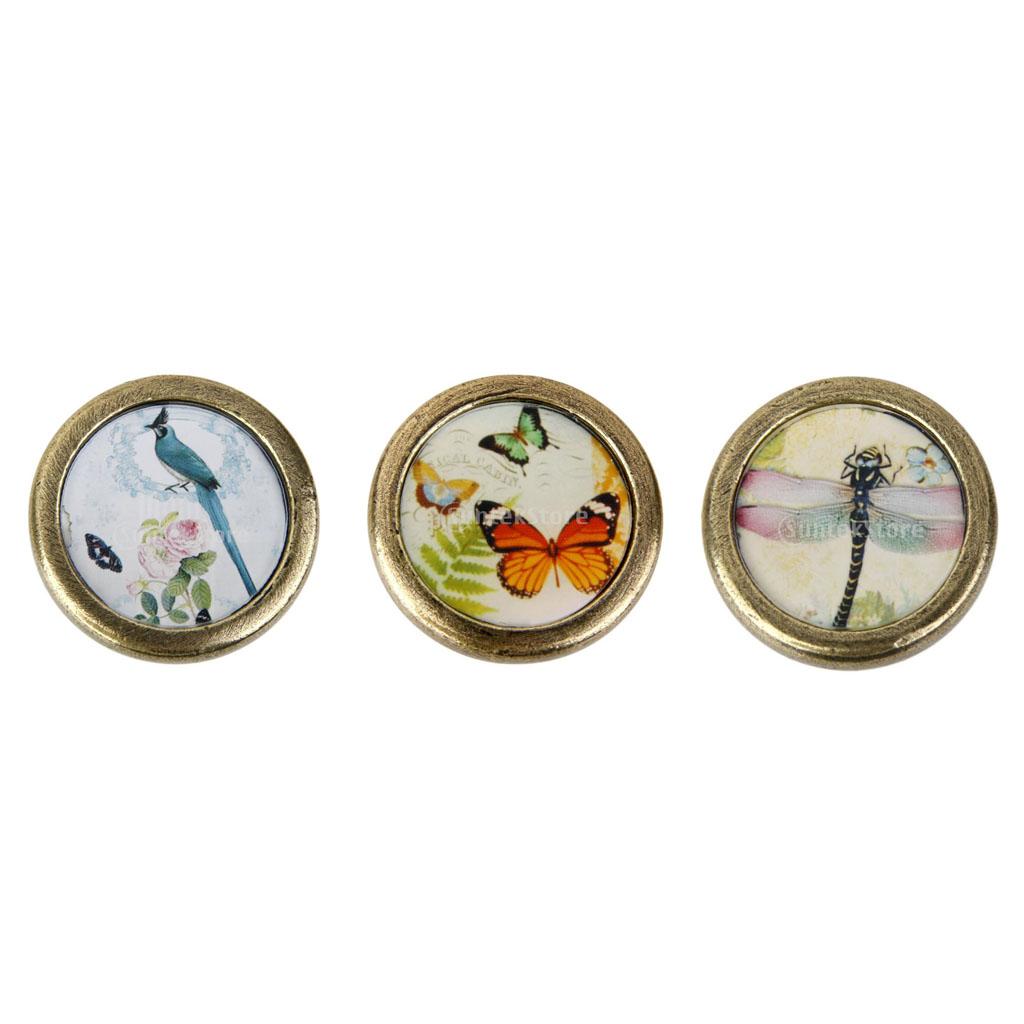 3 Pieces Retro Style Cabinet Door Drawer Handle Pull Knob Furniture Hardware