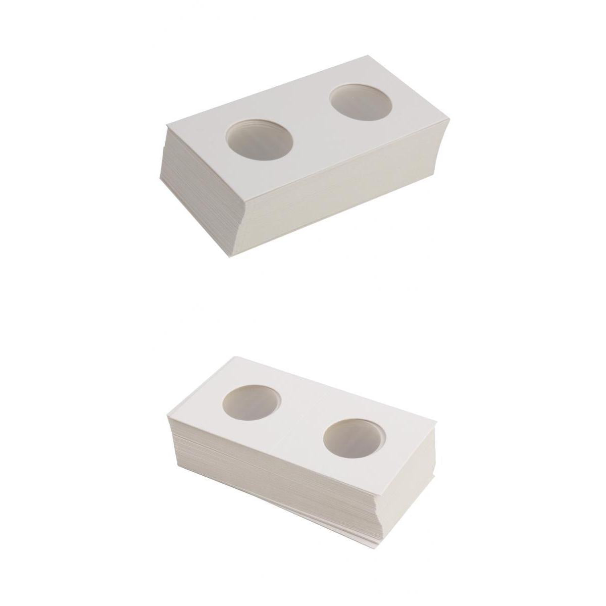 100PCS Cardboard Coin Holders Flips Mylar Coin Supplies 17.5/20.5mm