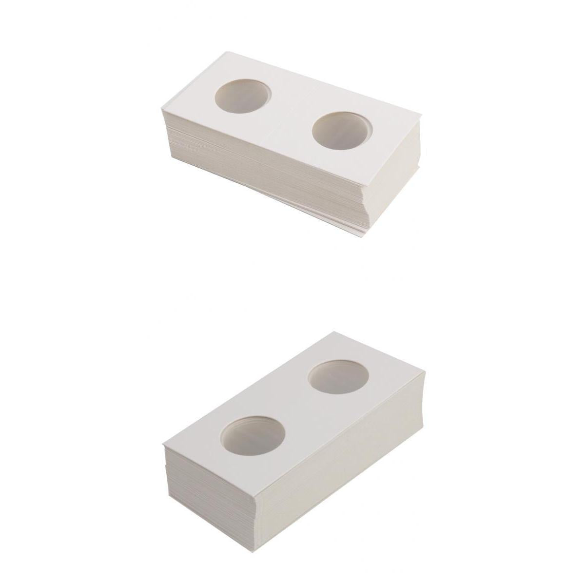 100PCS Cardboard Coin Holders Flips Mylar Coin Supplies 23/20.5mm