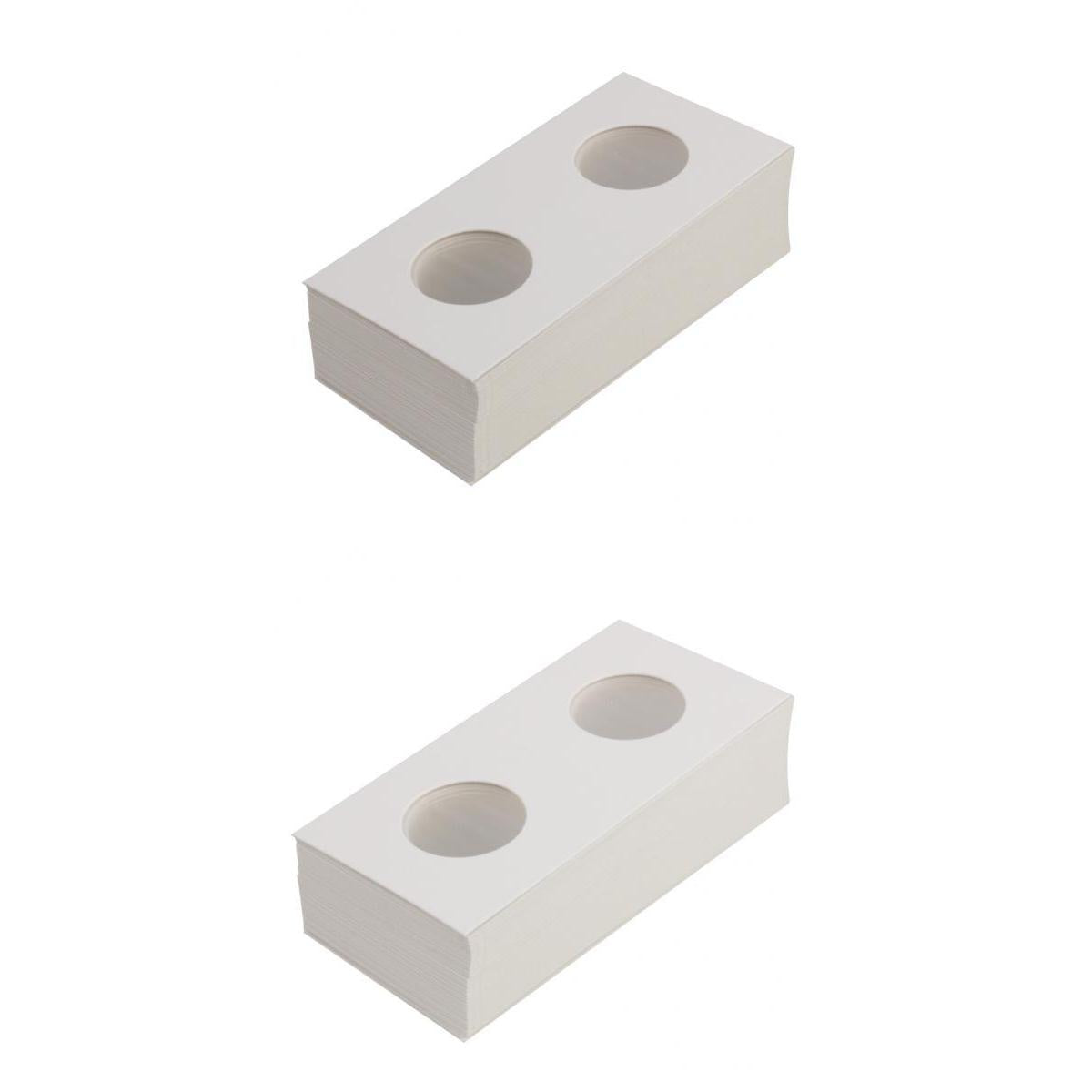 100PCS Cardboard Coin Holders Flips Mylar Coin Supplies 23/27.5mm