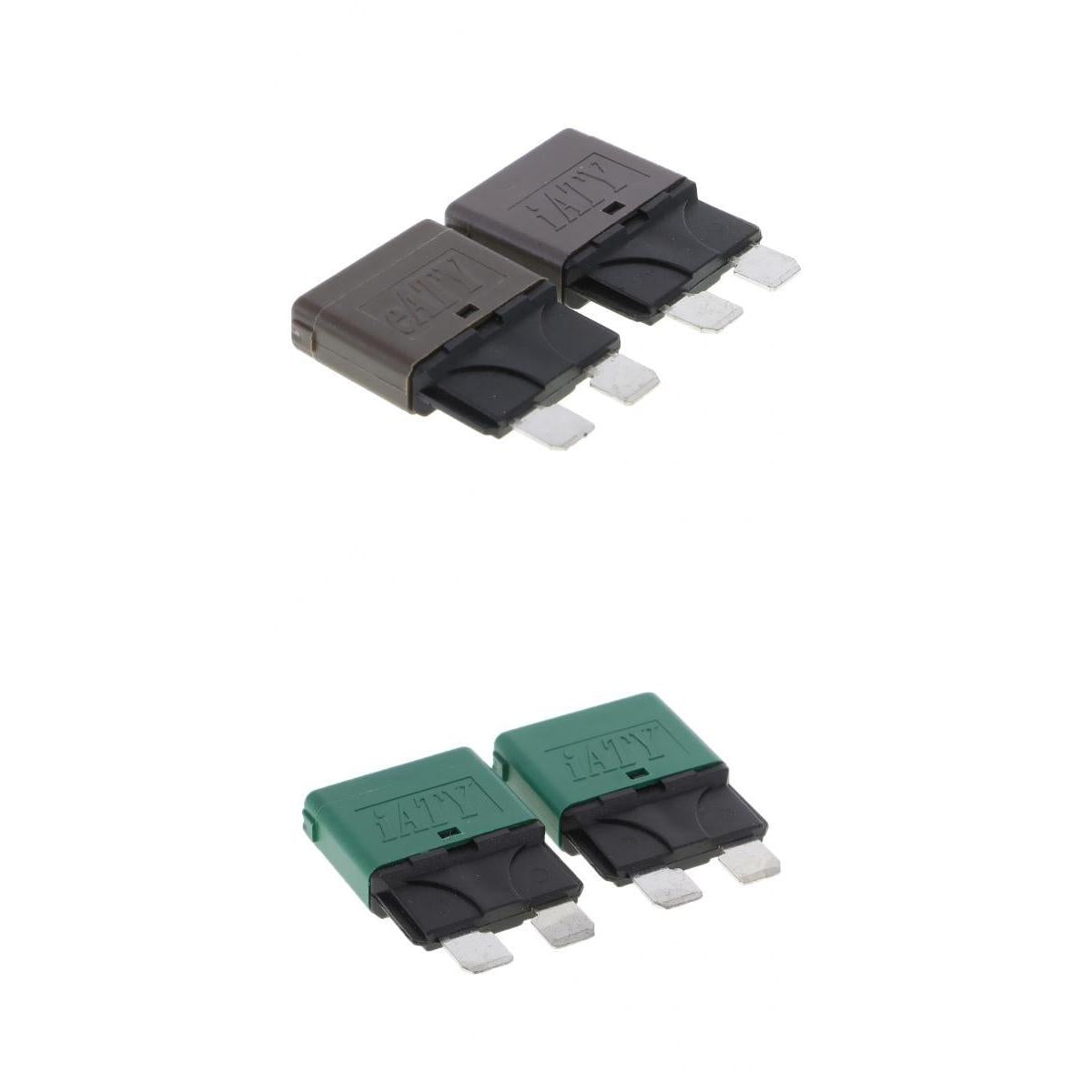 4Pcs 28V 7.5A+30A Car Truck Boat Mini Blade Fuses Manual Circuit Breaker
