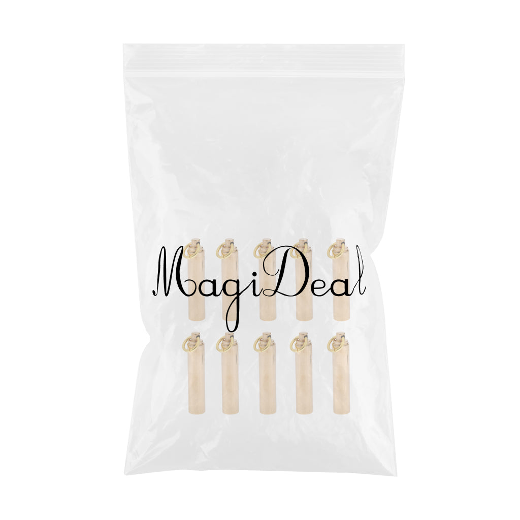10 Pieces Waterproof Brass Capsule Holder Pill Container Box Case Key Ring