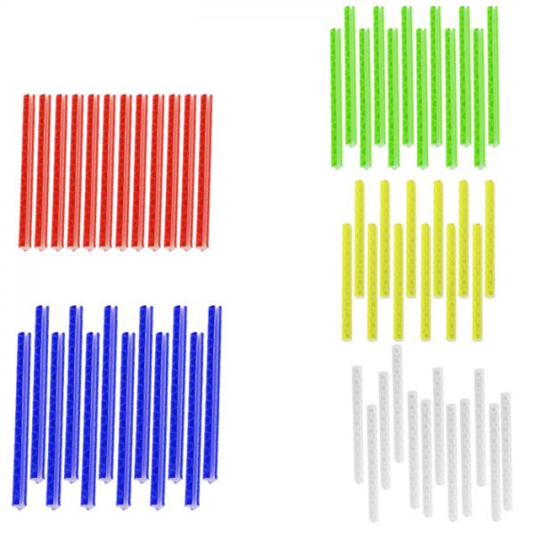 60Pcs Bike Cycling Reflective Spoke Rod Hot Wheel Rim Reflector Clip on Tube