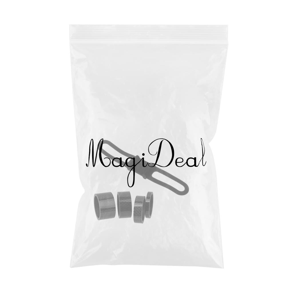 Bike Silicone Band Phone Ribbon Mount and 4pcs Carbon Fiber Washer Spacer