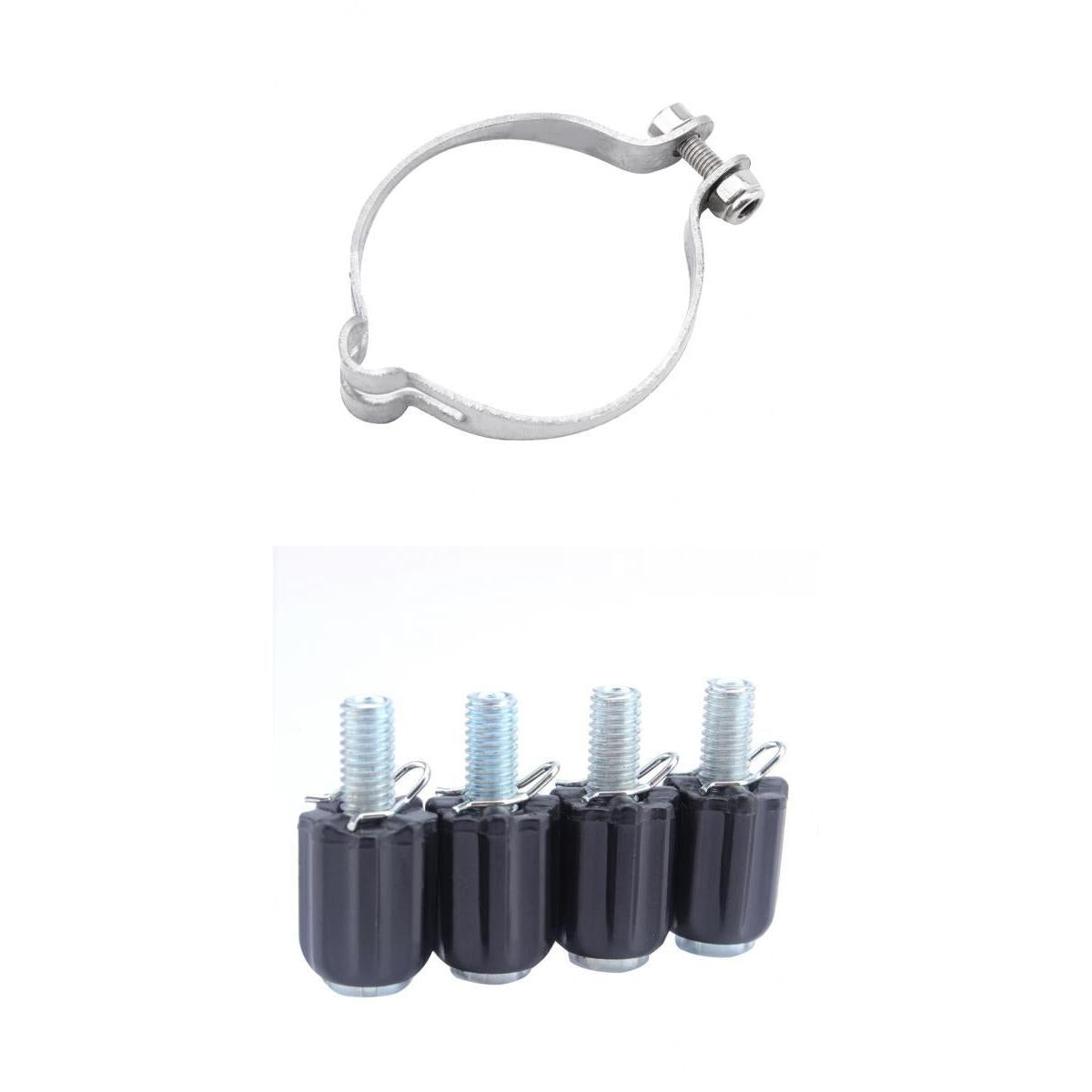 4pcs Bike Brake Adjuster Screws Bicycle Tool + 1pcs Bicycle Cable Tube Clamp