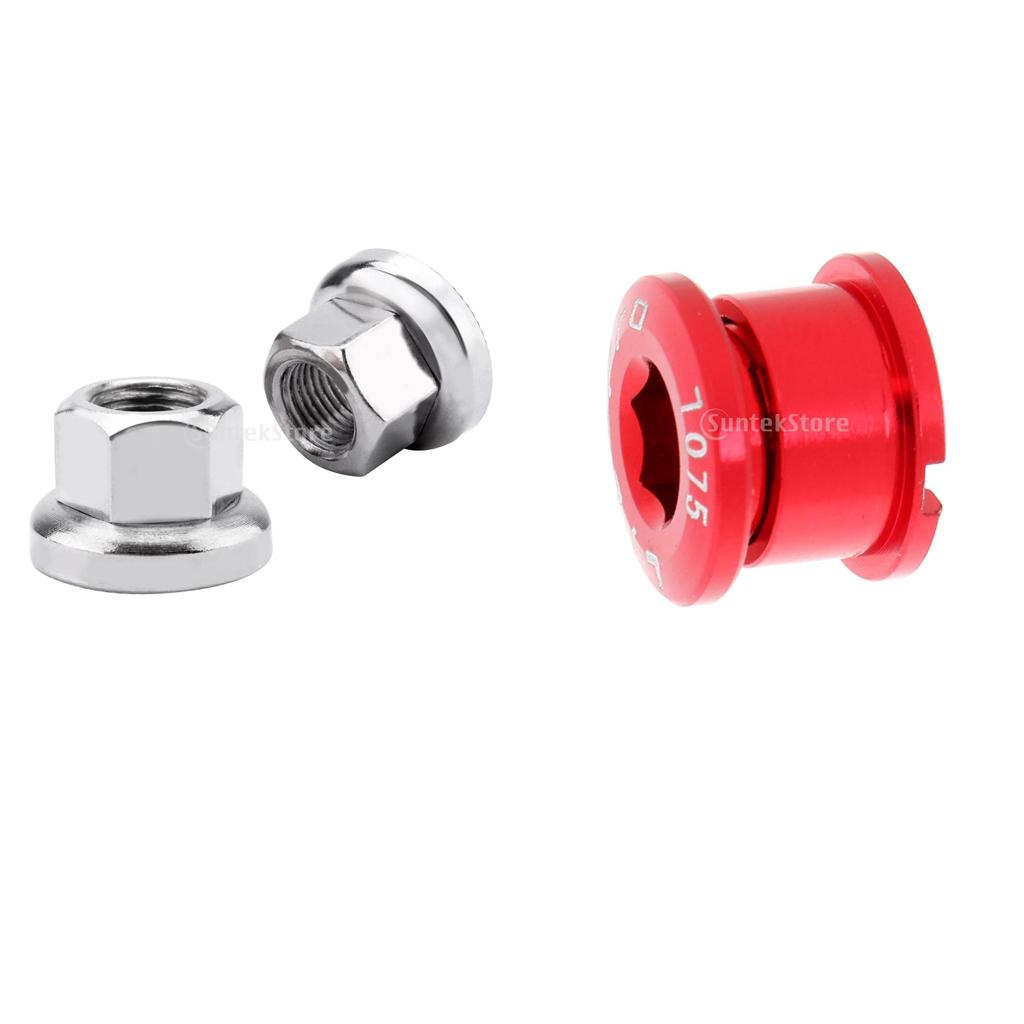1 Pair Bicycle Bike Nuts Track Wheel Nuts + 1pcs Alloy Bike Crank Arm Screw