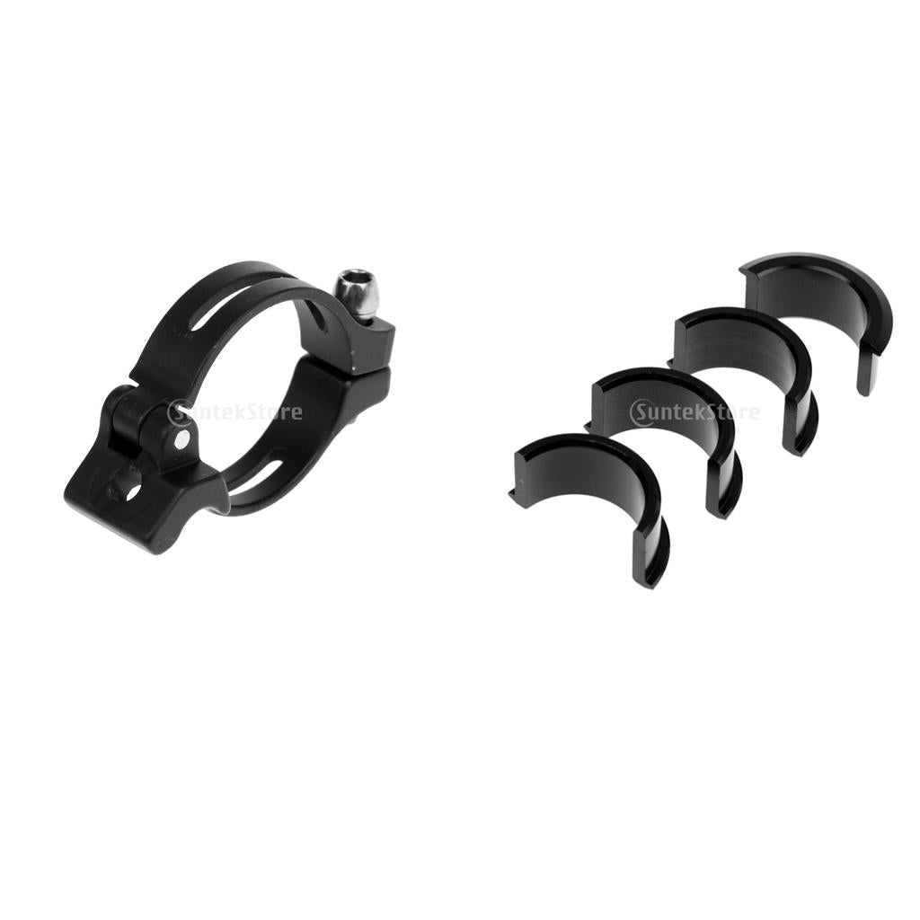 1 Set Mountain Bike Bicycle Handlebar Shim + 1 Piece Front Derailleur Clamp