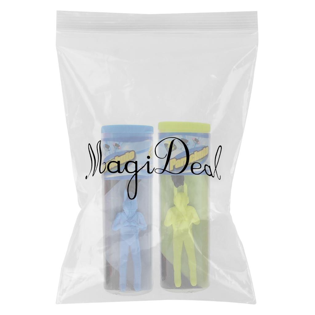 2x Free Toy Hand Throwing Parachute Kite Toy, Fluorescent Dreen+ Blue