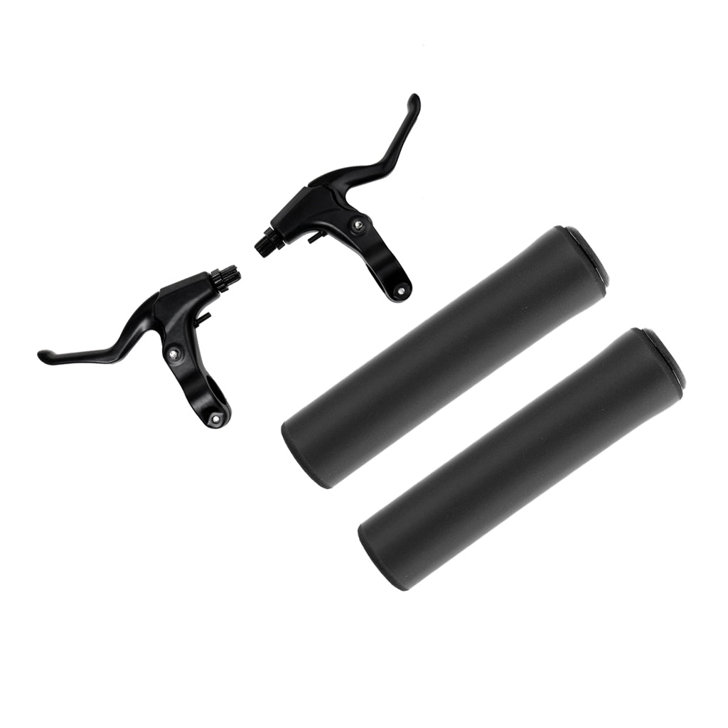 Bike Silicone Gel Handlebar Grips and Bike Alloy Front Rear V Brake Levers