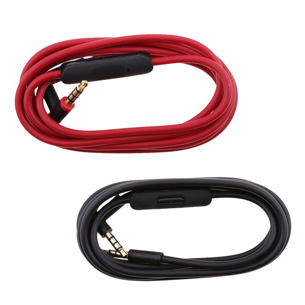 2 Pieces Replacement Audio Cable With Talk/Mic Remote For Beats by Dr. Dre