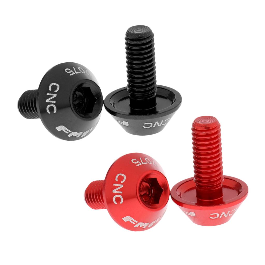 4Pcs Lightweight Aluminium Alloy Water Bottle Cage Bolts Screws M5 x 12mm