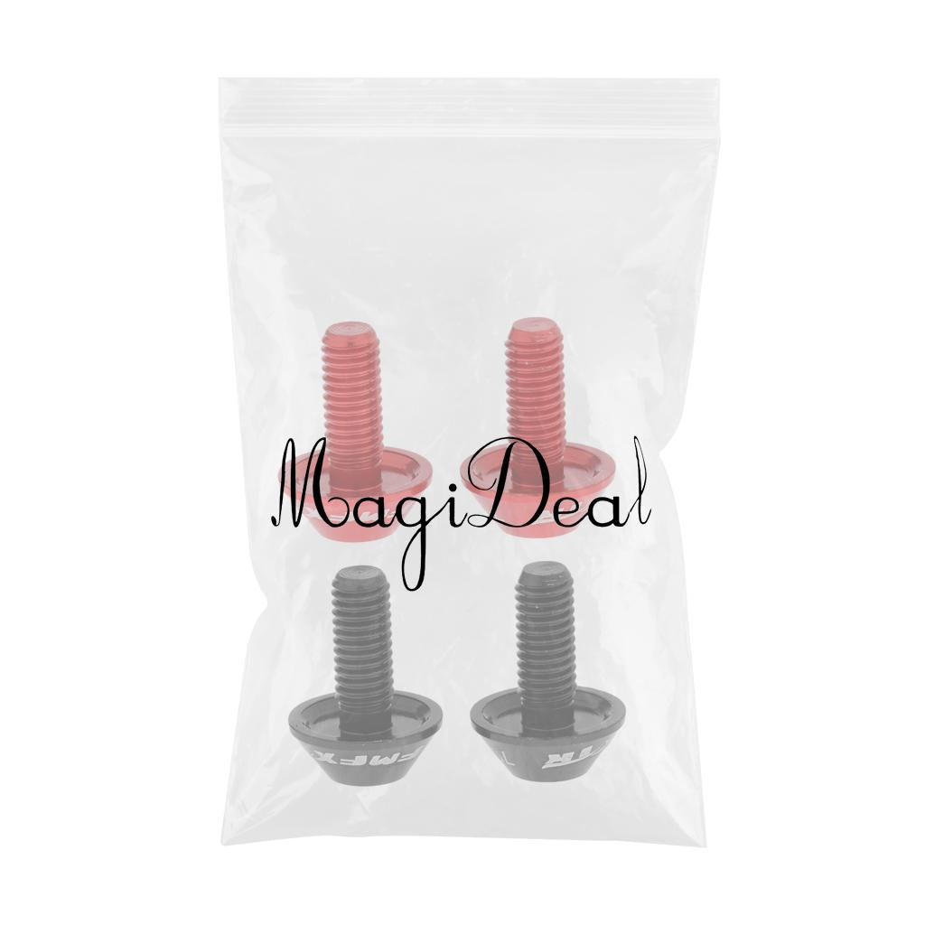 4Pcs Lightweight Aluminium Alloy Water Bottle Cage Bolts Screws M5 x 12mm