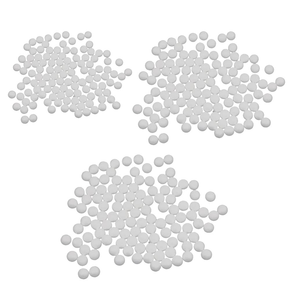 300 Pieces 15mm 20mm 25mm Mixed White Modelling Craft Polystyrene Foam Balls