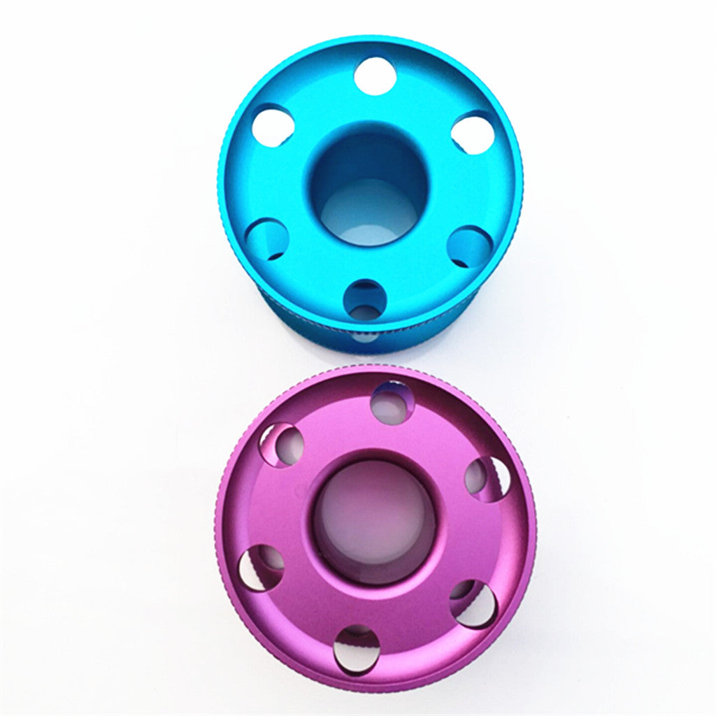 2 Pieces Kit Scuba Dive Finger Spool Snorkeling Guide Line Reel Blue Purple