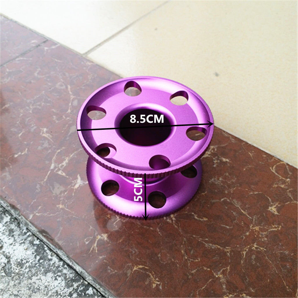 2 Pieces Kit Scuba Dive Finger Spool Snorkeling Guide Line Reel Blue Purple