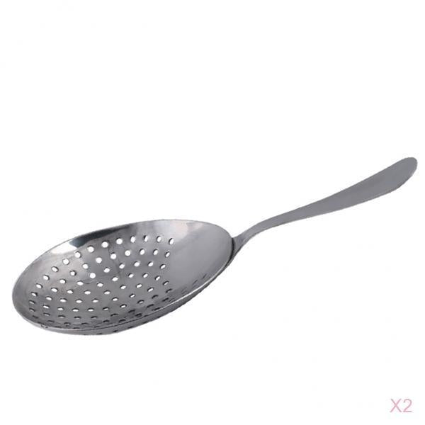 2 piece Julep Cocktail Strainer Bartender Bar Pub Drink Mixing Gadget Shaker