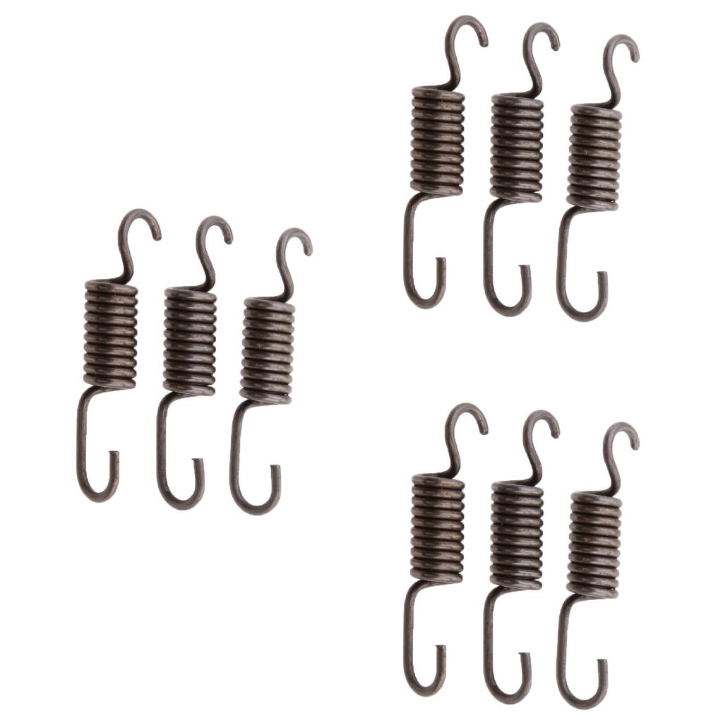 9 Pieces 2 Stroke Engine Parts Clutch Pads Spring for 49cc Mini Pocket Bike