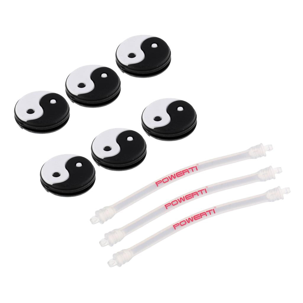 9 Pieces Mix Style Tennis Racquet Vibration Dampener Shock Absorber Damper