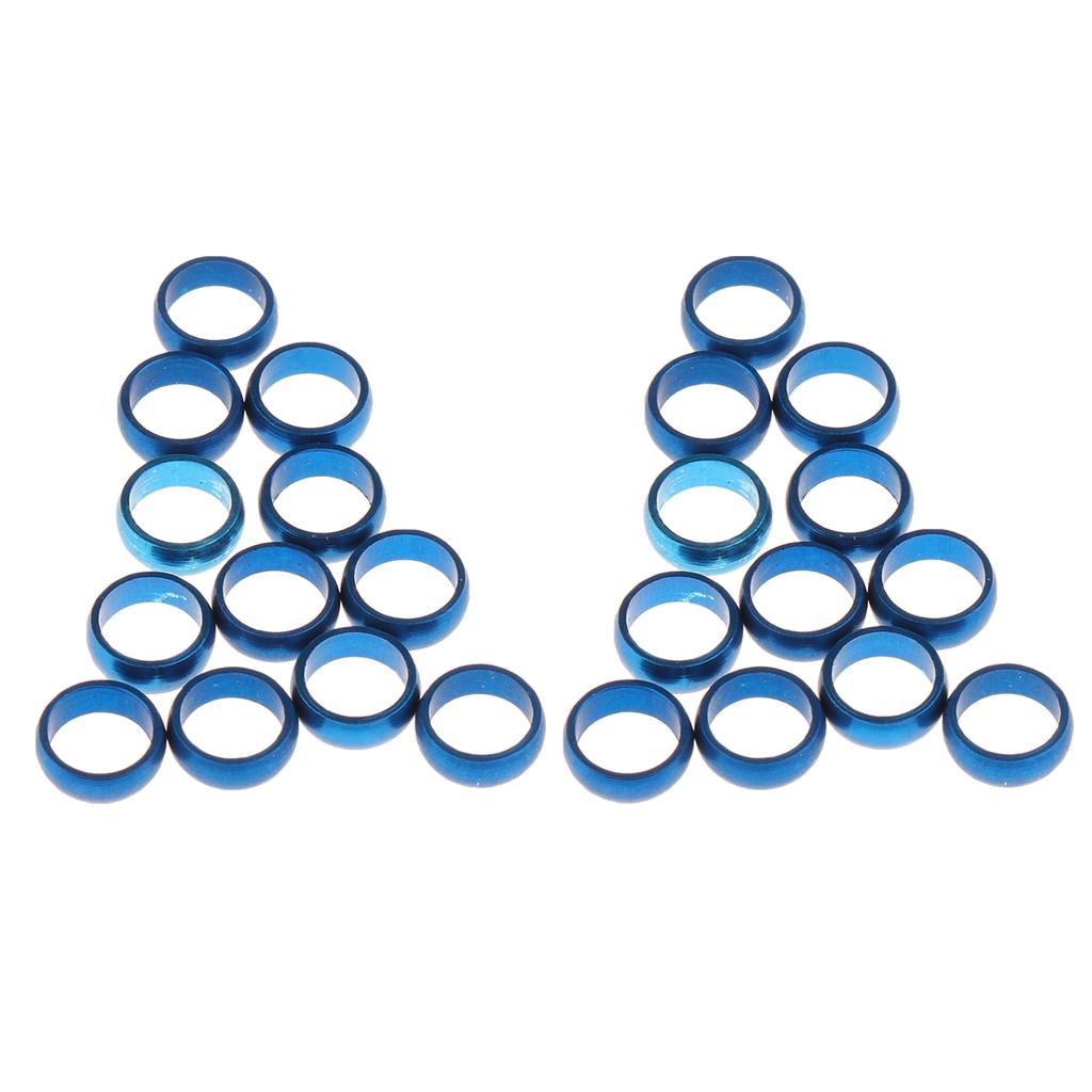 24 Pieces Dart Sharft Protect Flights O Rings Spare Gripper Ring Blue