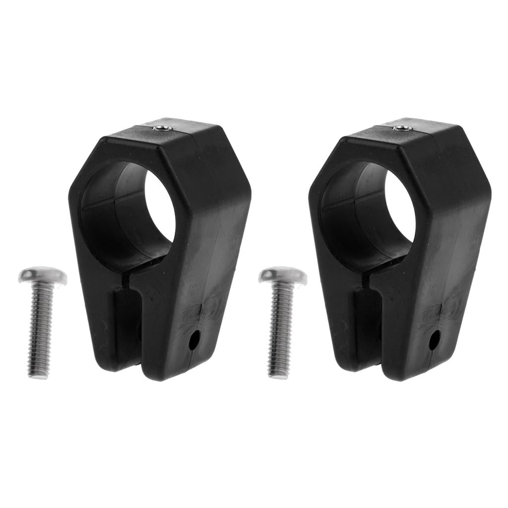 2pcs Bimini Top Fitting Harware Black Nylon Jaw Slide 1 for Marine Boat "