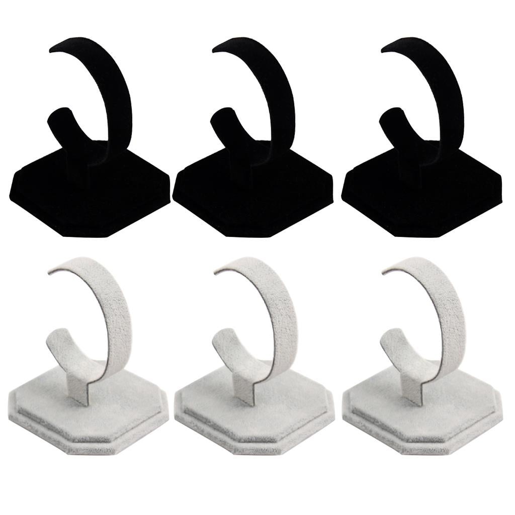 6Pcs C Type Bracelet Watch Display Rack Stand Jewelry Holder Organizer