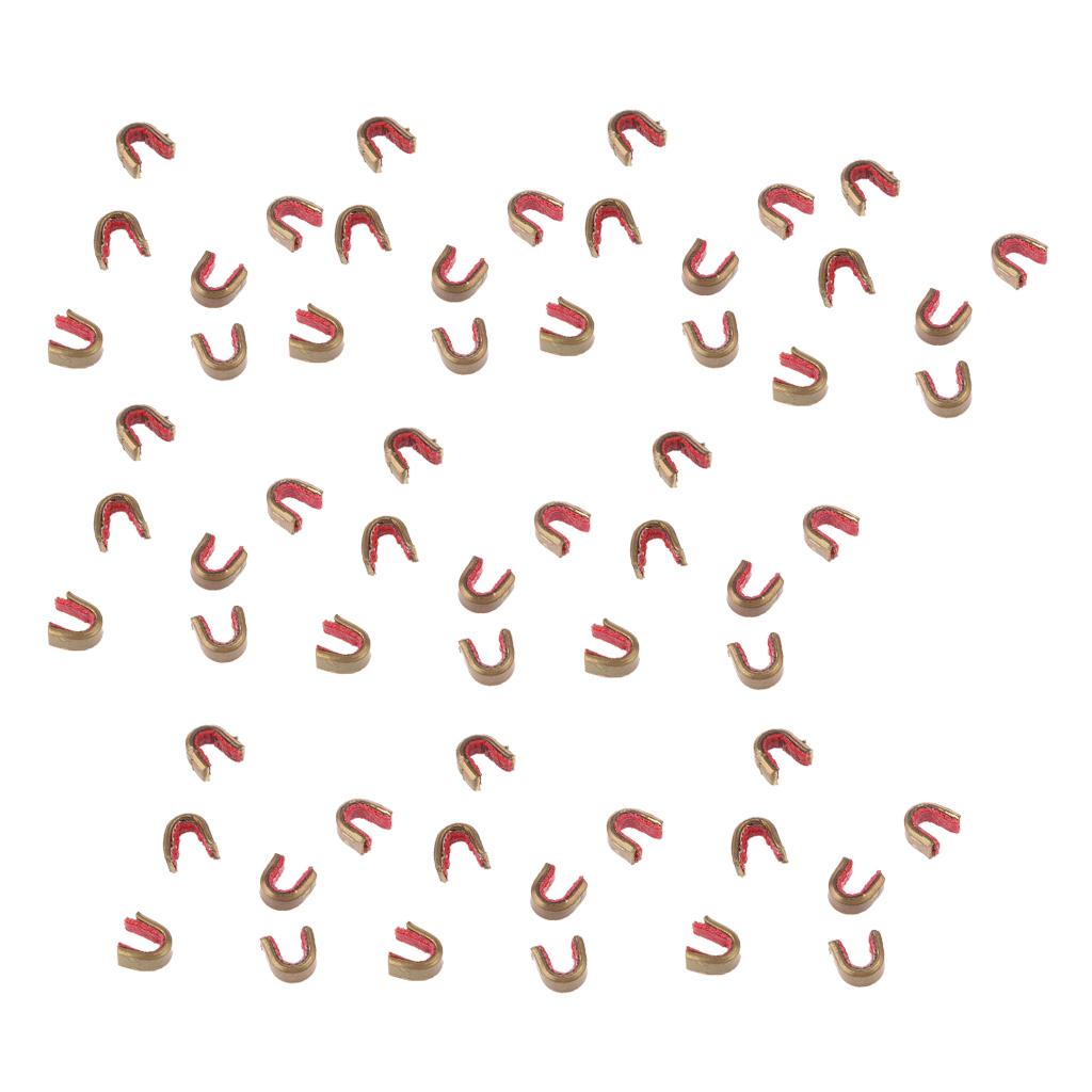 60 Pieces Bowstring Nocks Set Buckle Clips Nocking Points Archery Hunting