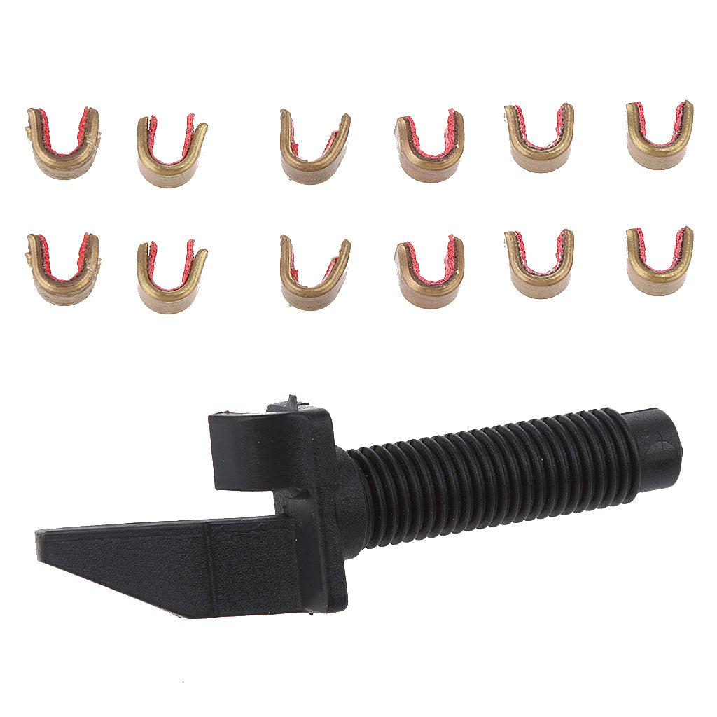 12 Pieces Bowstring Nocks Nocking Point with Archery Compound Bow Arrow Rest