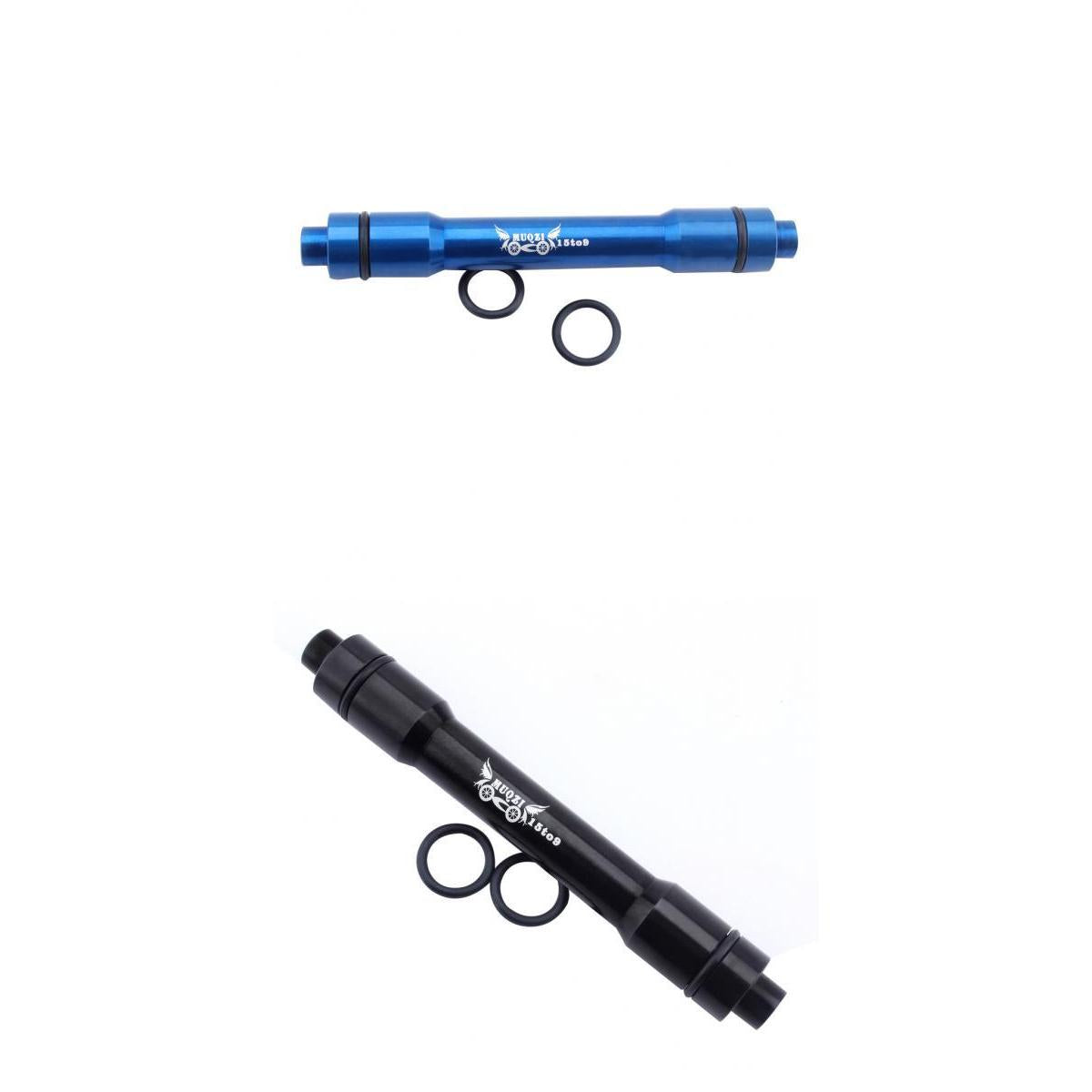2Pcs Bicycle Bike 15mm to 9mm Thru Axle Quick Release Hub Conversion Adapter