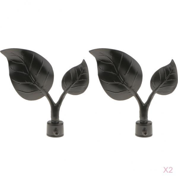 4 Pieces Curtain Finials Window Drapery Decorative Pole Rod End 22mm