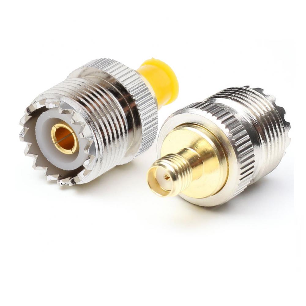 2pcs RF Coax Adapter SO239 SMA female to female UHF SO239 Antenna Connector