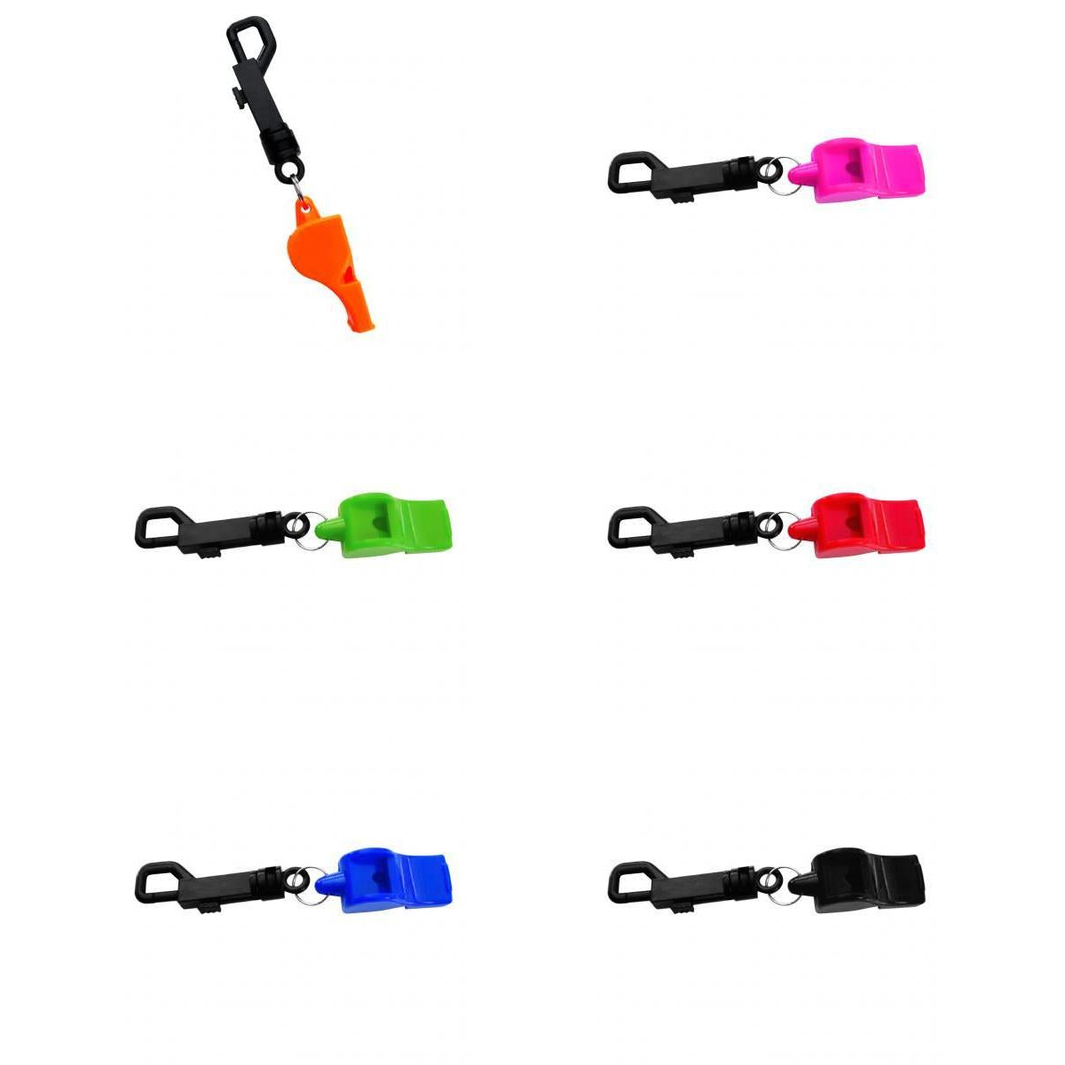 6 Pieces Scuba Diving Emergency Scuba Diving survival whistle with Snap Clip
