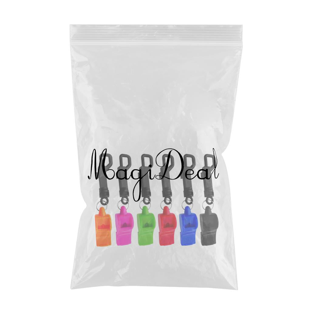 6 Pieces Scuba Diving Emergency Scuba Diving survival whistle with Snap Clip