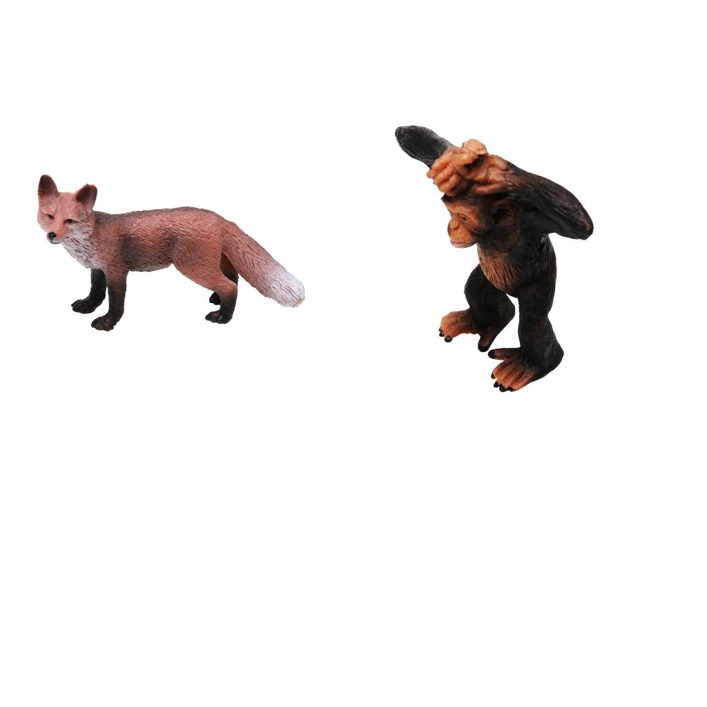 2x Realistic Red Lowrie Gorilla Wildlife Animal Model Action Figure Toys