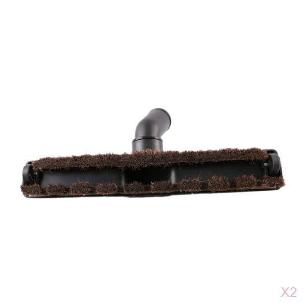2x Universal Vacuum Clearner Attachment Horsehair Floor Brush Head 32mm Dia.