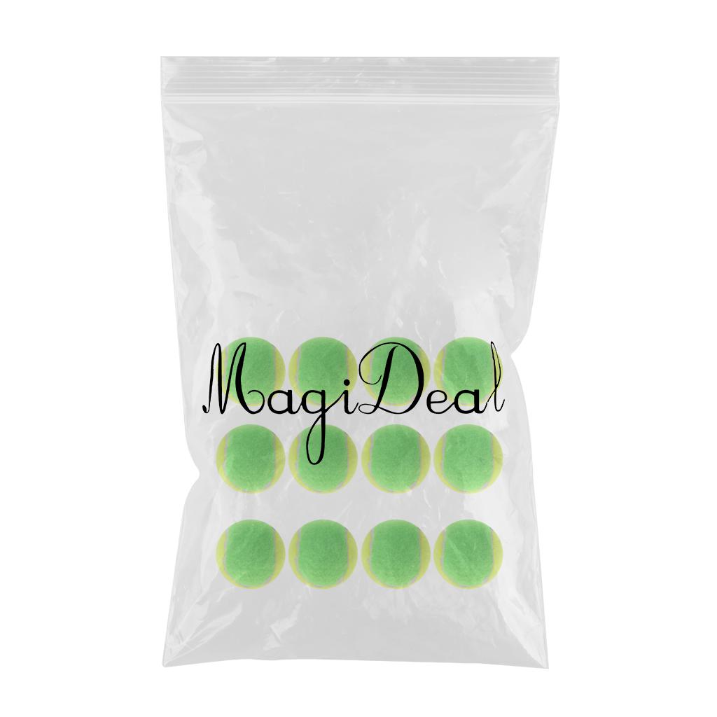 12Pcs High Elasticity Pressureless Junior Training Tennis Balls Pet Toy Ball