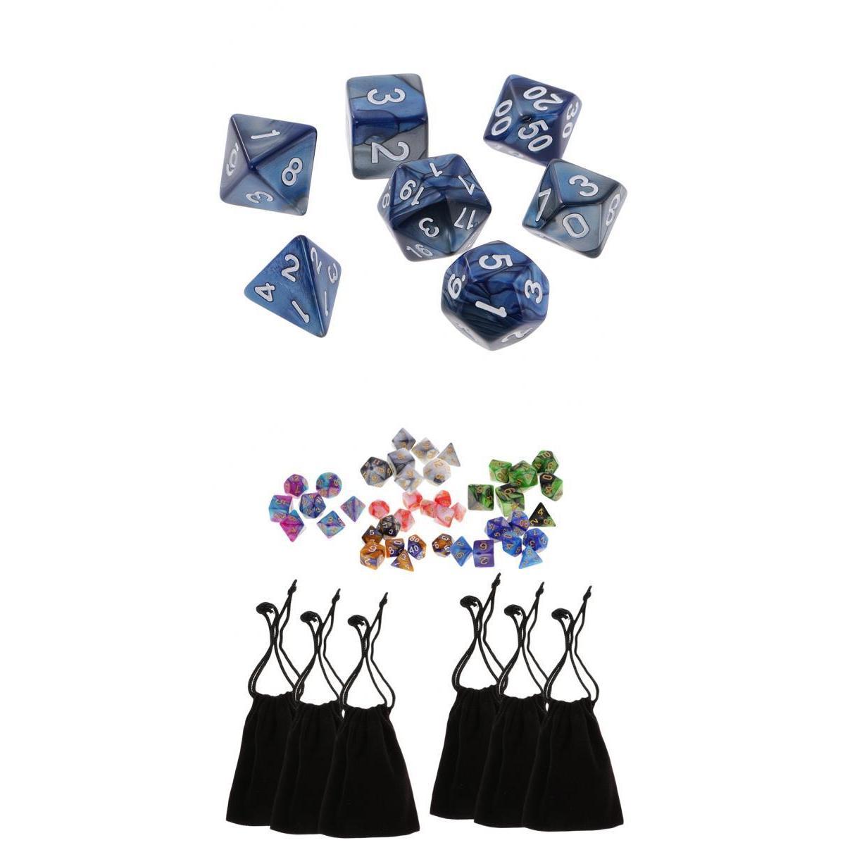 49 Pieces Polyhedral Dice 16mm for Dungeons &Dragons RPG Table Game