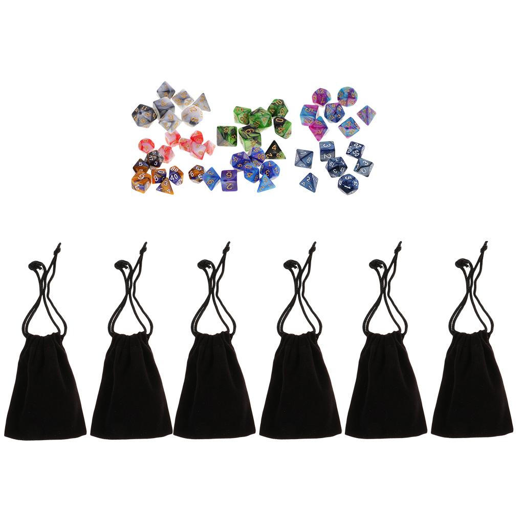 49 Pieces Polyhedral Dice 16mm for Dungeons &Dragons RPG Table Game