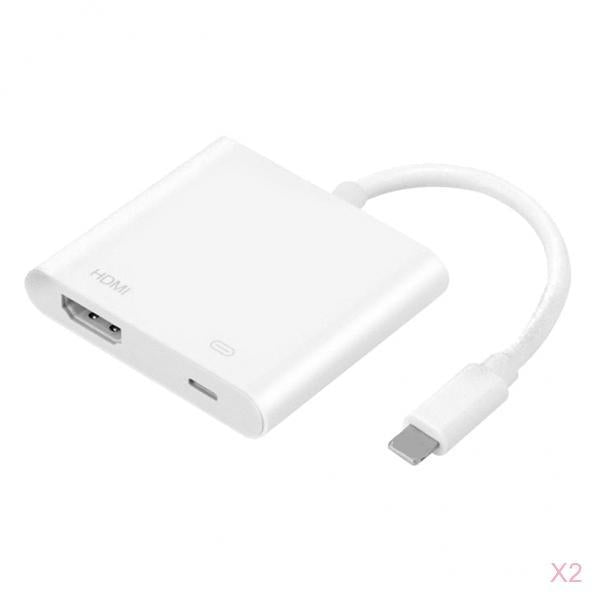 2 Pieces For Ipad air iphone 6 6S 7 7Plus to Digital AV TV HDMI Cable