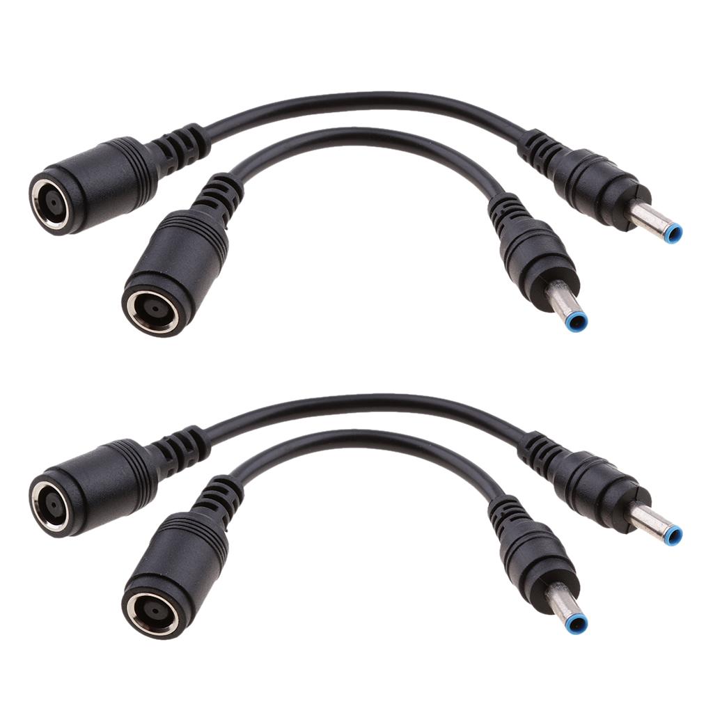 4Pieces for HP DC Power Cable 7.4x5.0mm Female to 4.5x3.0mm Male