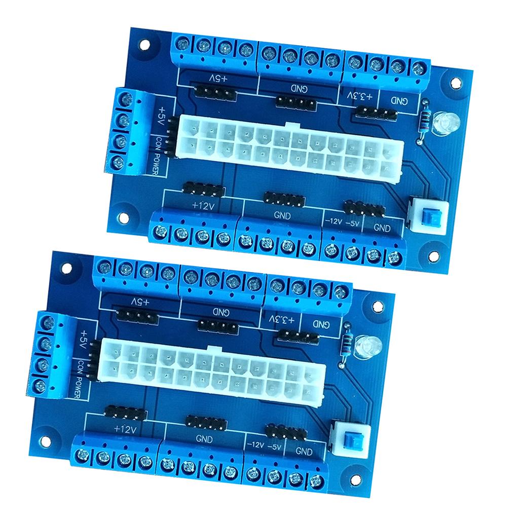 2pieces 24/20-Pin ATX PC Power Desktop Power Module Adapter